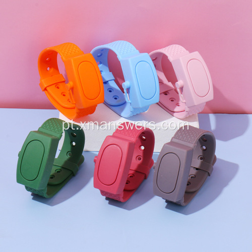 Pulseira portátil de silicone líquido para viagem